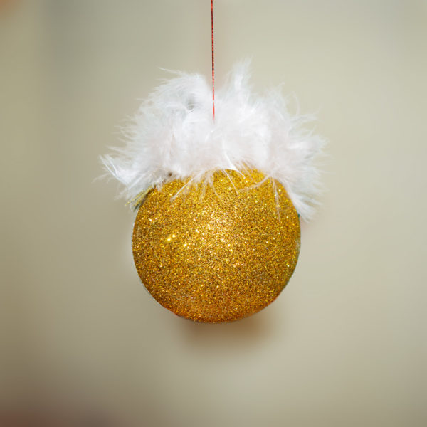 Pallina Pesonalizzata Oro Glitterato