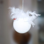 Pallina Pesonalizzata Bianco Glitterato